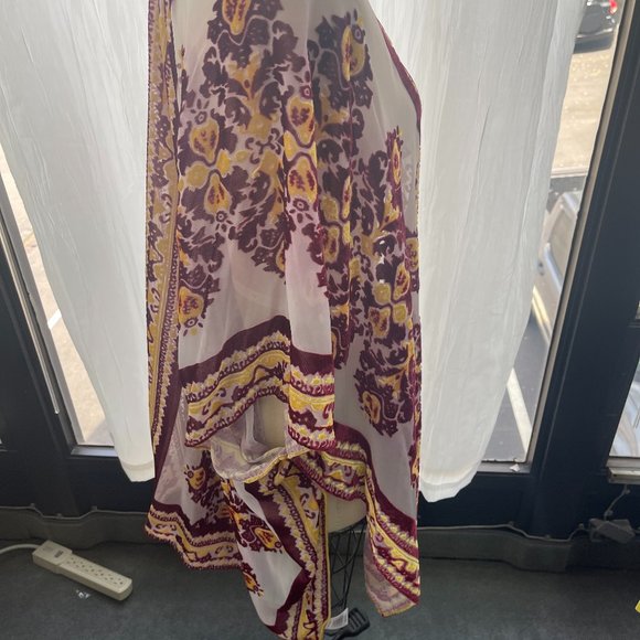 NWT FREE PEOPLE Muse burnout velvet kimono - Picture 5 of 7